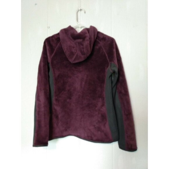 Merrell Jacket Women's M Mauve Fleece Poly Hooded Long Sleeve Full Zip - Picture 3 of 7